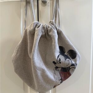 Mickey Mouse Jersey Drawstring Backpack